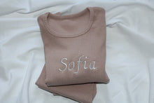 Load image into Gallery viewer, Velvet Mocha Ribbed loungewear set
